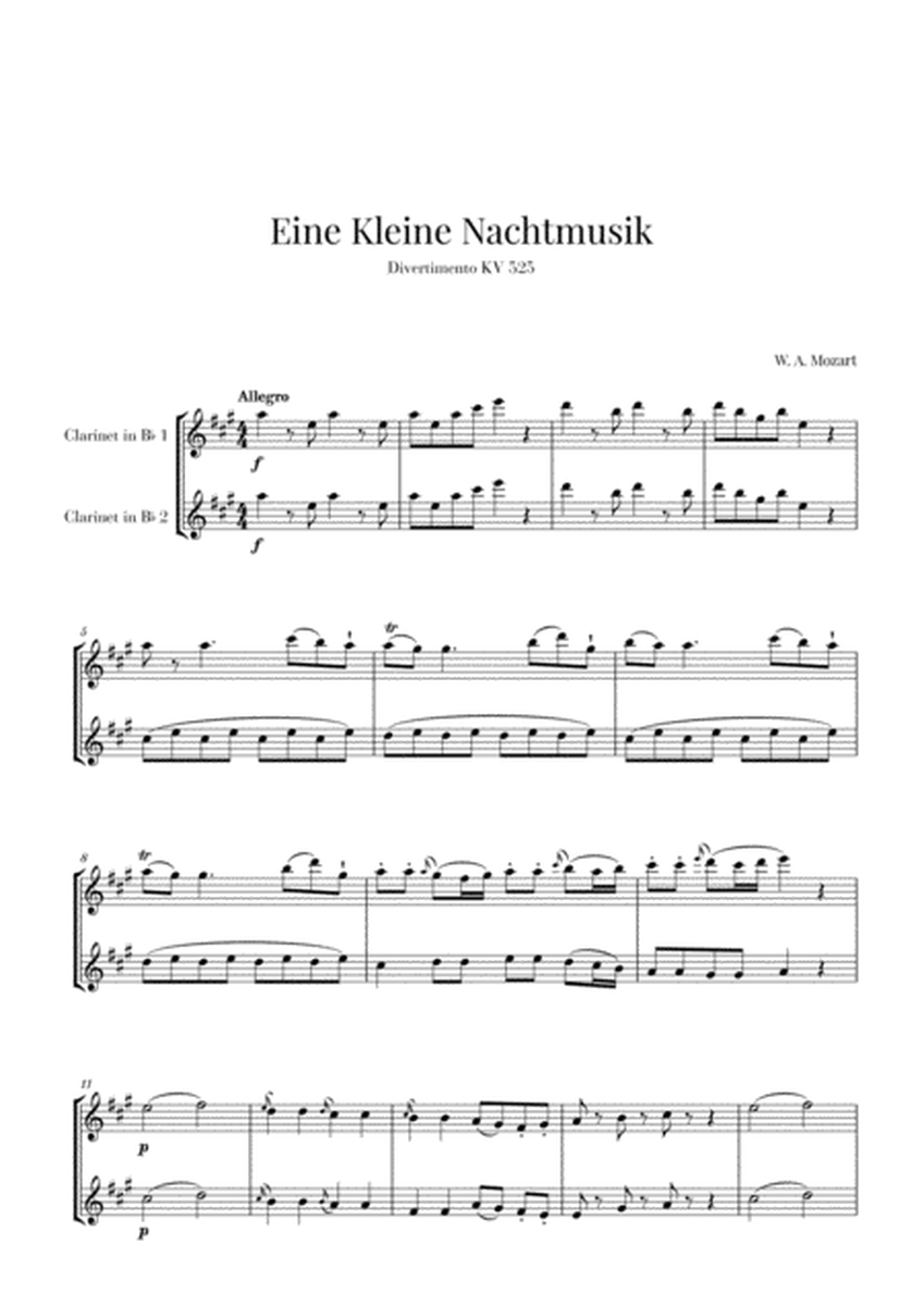 Eine Kleine Nachtmusik for 2 Clarinets image number null