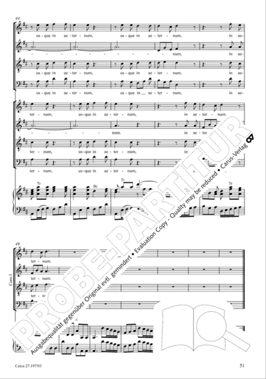 Te Deum in D a due cori SSATB scores gallery preview page 51