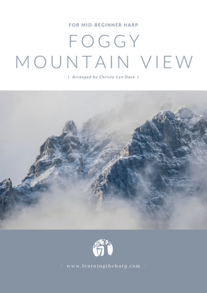 Book cover for Foggy Mountain View - Mid-Beginner for Harp