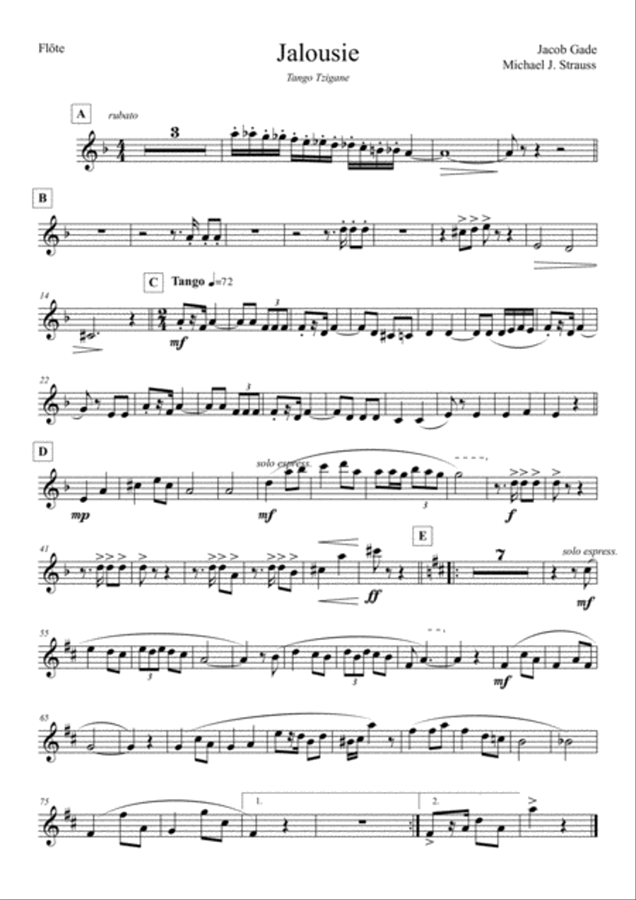Jalousie Small Ensemble scores gallery preview page 2