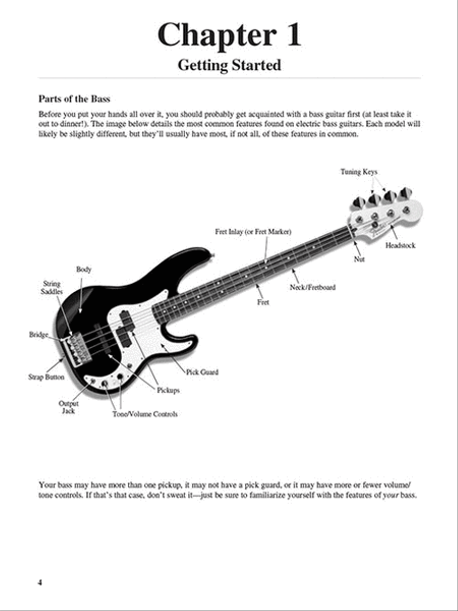Teach Yourself to Play Bass Bass Guitar Tablature scores gallery preview page 3