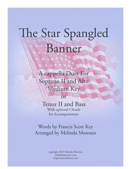 The Star Spangled Banner Duet For Medium Voices image number null