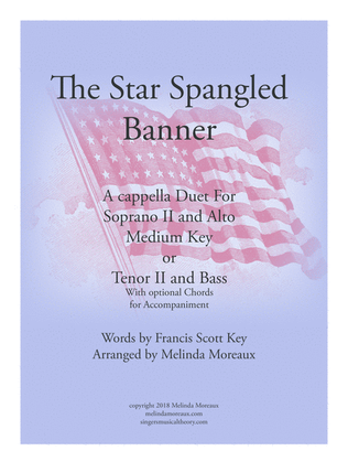 The Star Spangled Banner Duet For Medium Voices