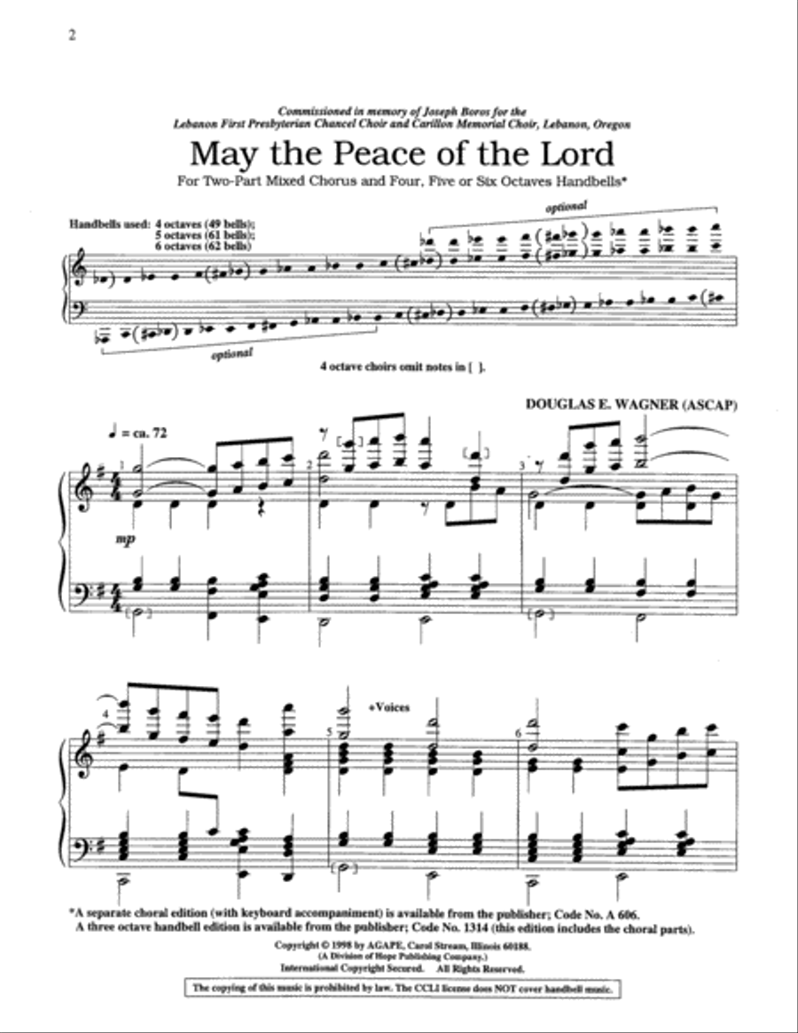 May the Peace of the Lord 5-Octaves scores gallery preview page 7