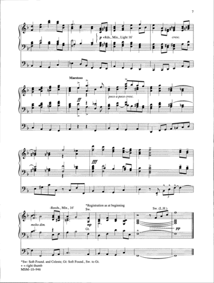 Two Regal Settings by English Composers Organ scores gallery preview page 5