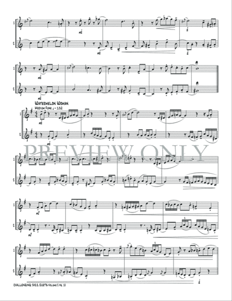 Challenging Jazz Duets, Volume 2 Small Ensemble scores gallery preview page 12