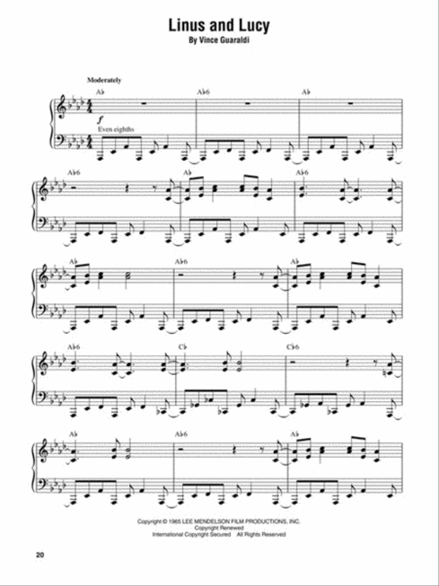 The Vince Guaraldi Collection Piano Solo scores gallery preview page 4