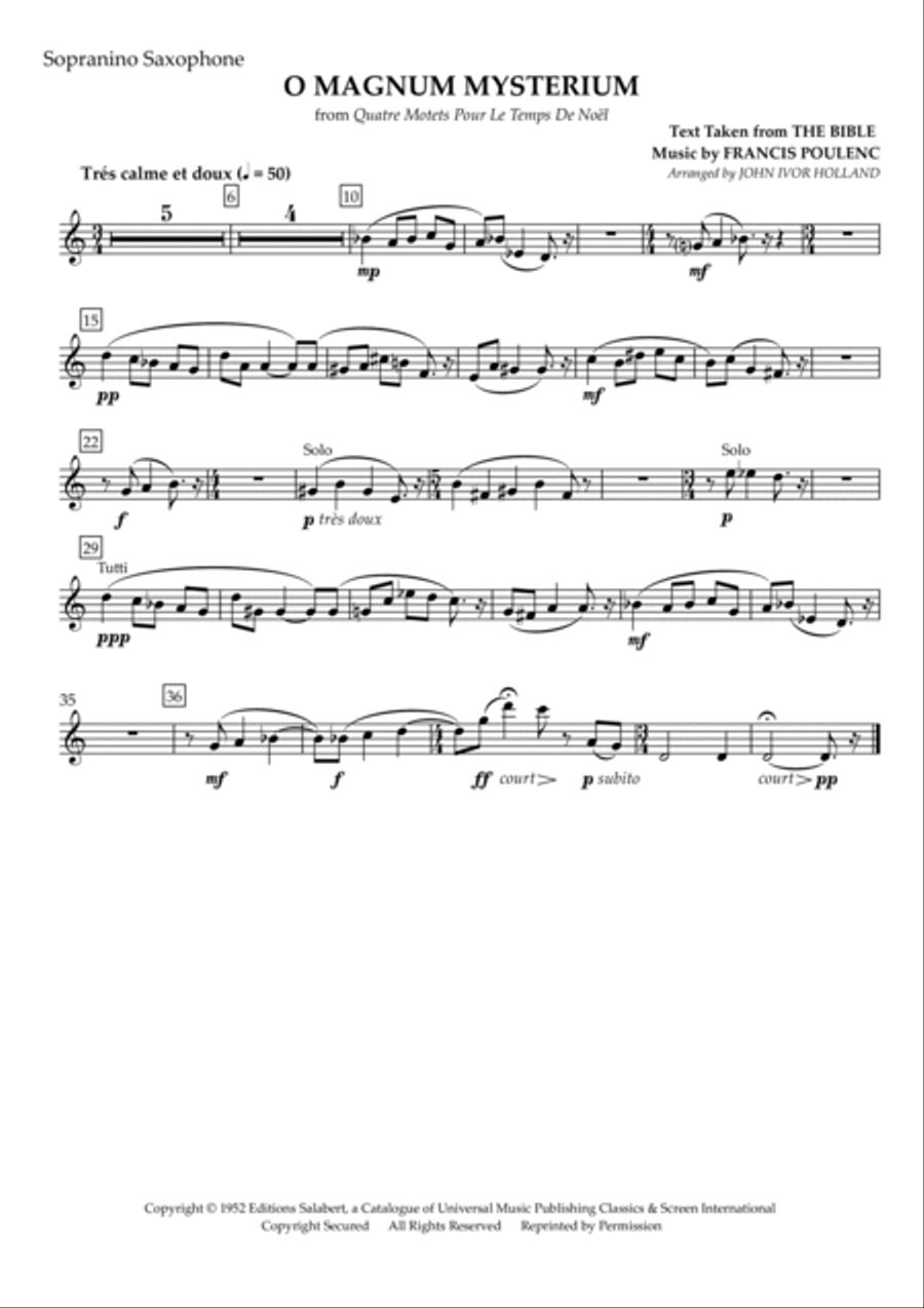 O Magnum Mysterium Woodwind Ensemble scores gallery preview page 5