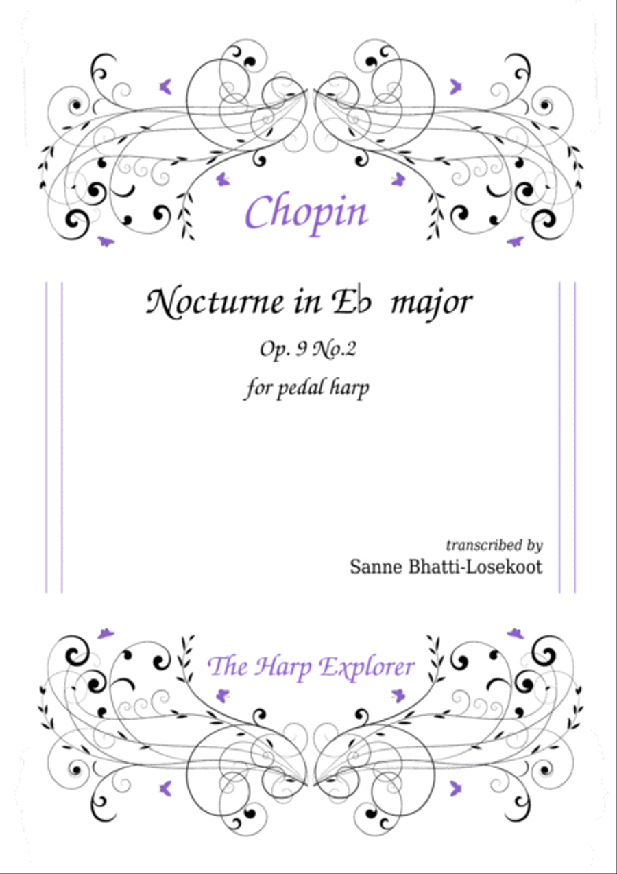 Nocturne in E flat major Nocturne in E flat major Harp scores gallery preview page 1