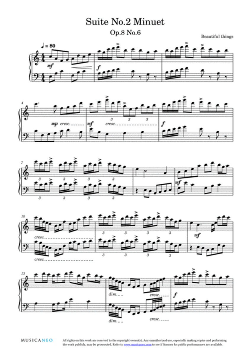 Suite No.2 Minuet-Beautiful things Op.8 No.6