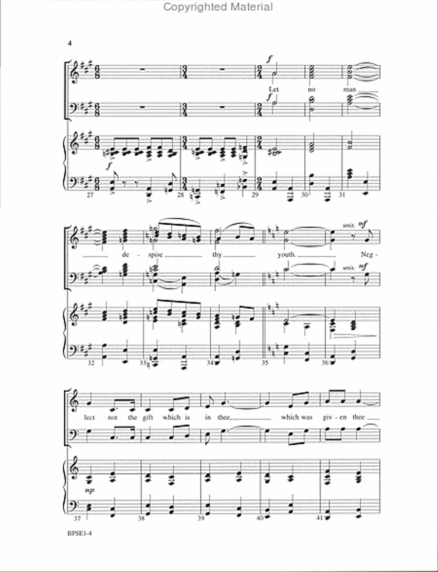 Exhortation 4-Part scores gallery preview page 4