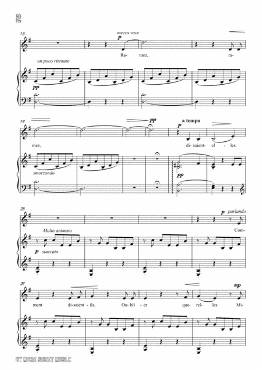 Liszt-Comment disaient-ils in e minor,for Voice and Piano Voice Solo scores gallery preview page 4