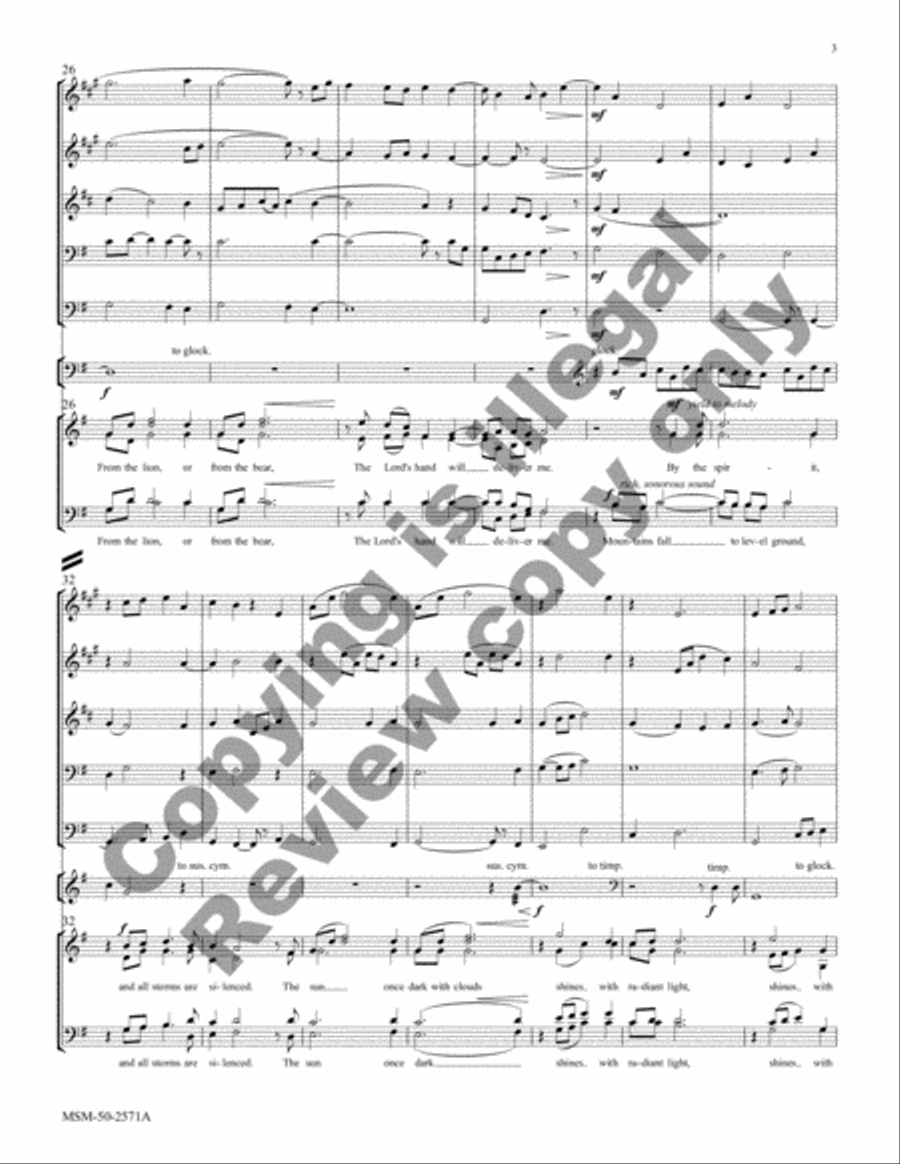 The House of David (Brass Score) Choir scores gallery preview page 11