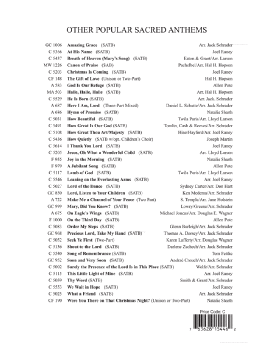 Breathe 4-Part scores gallery preview page 8