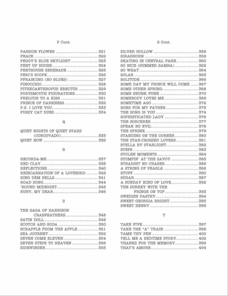 The Real Book - Volume I - Sixth Edition F Instrument scores gallery preview page 6