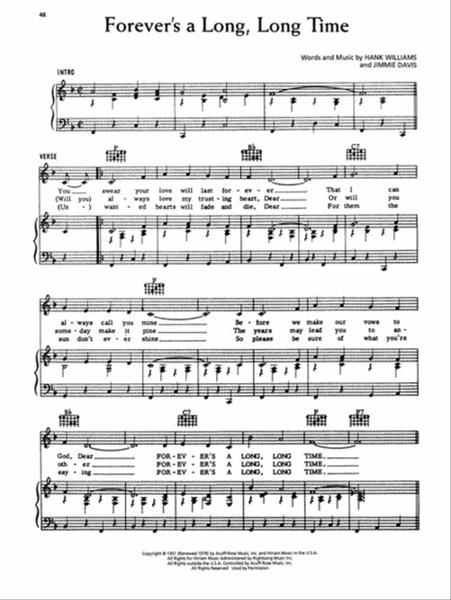 Hank Williams Complete Piano, Vocal, Guitar scores gallery preview page 4