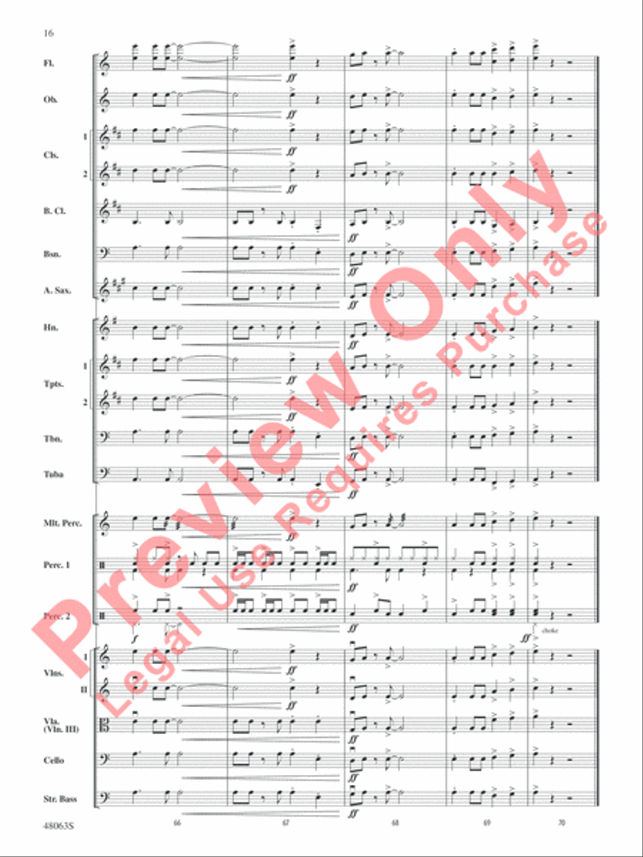 Danger Zone from Top Gun Danger Zone from Top Gun Full Orchestra scores gallery preview page 17