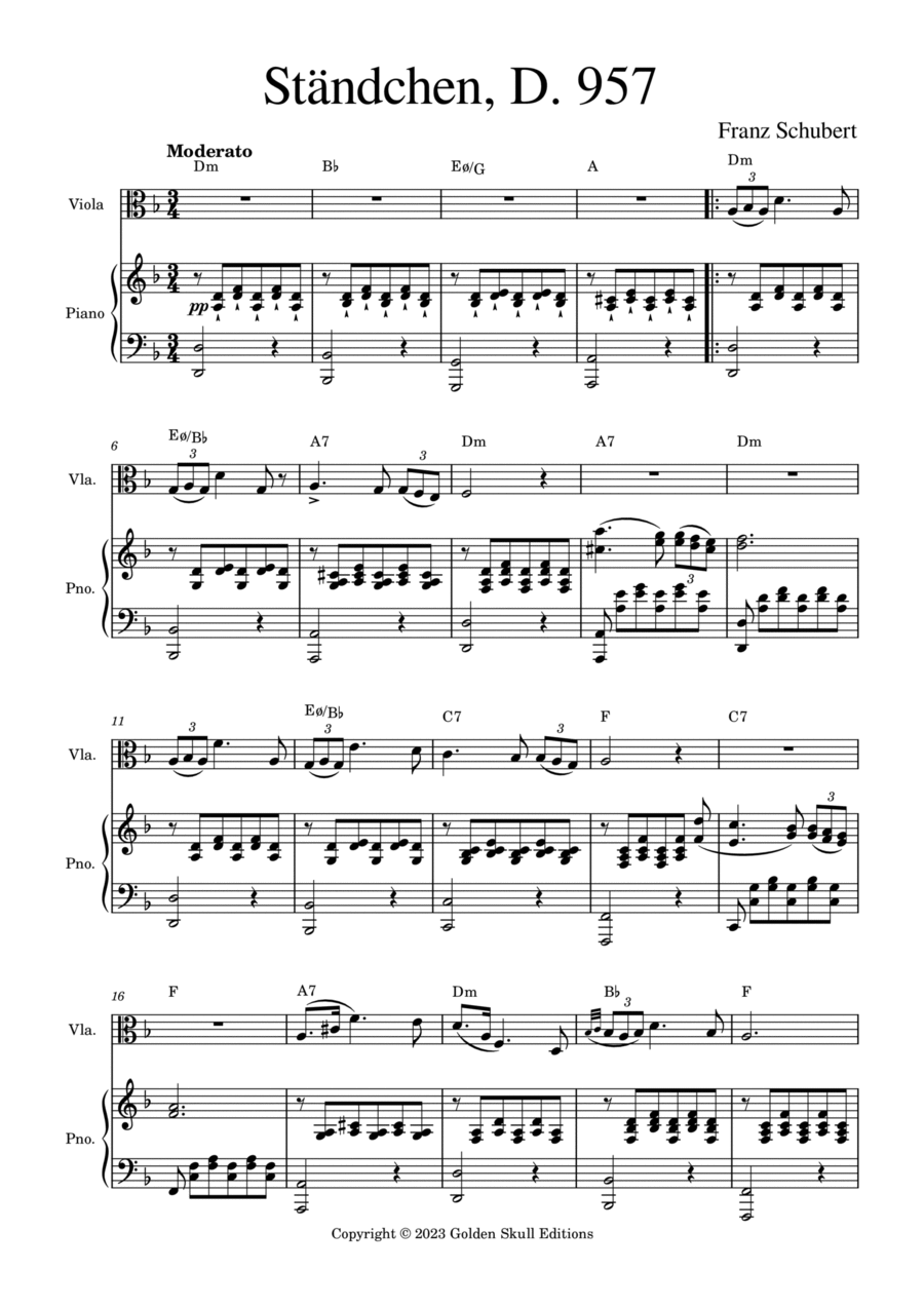 Ständchen Chamber Music scores gallery preview page 1