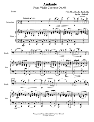 Andante from Violin Concerto Op. 64