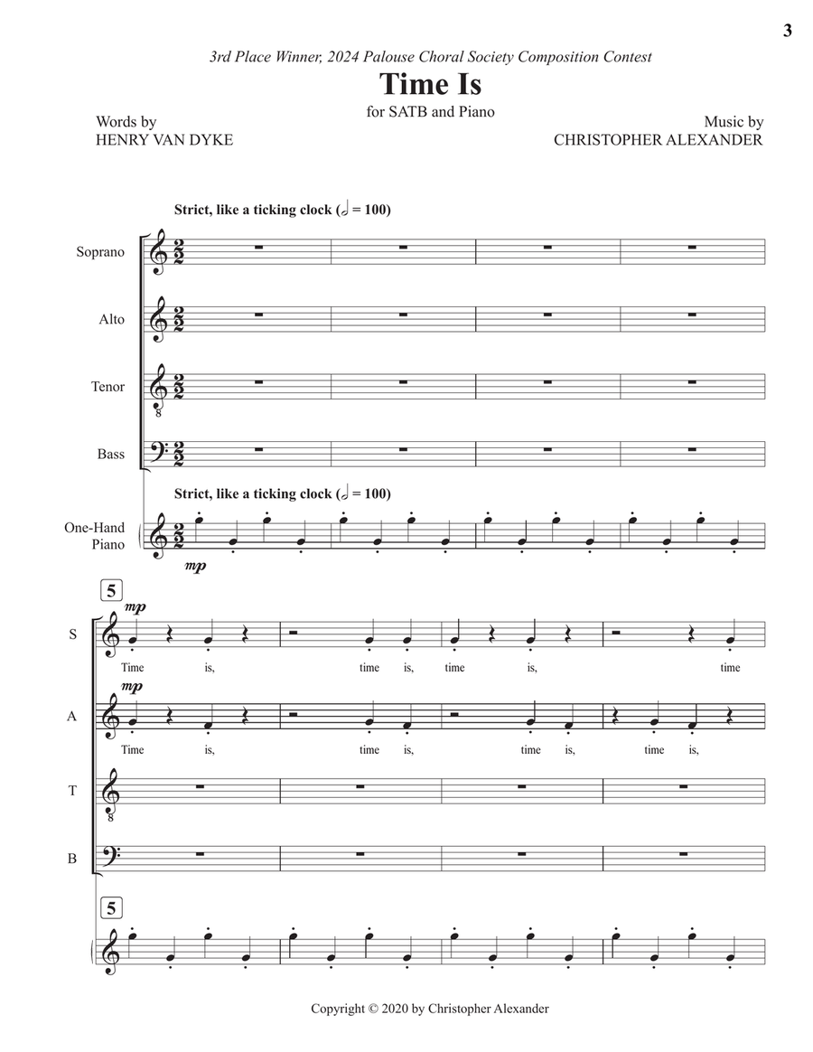 Time Is 4-Part scores gallery preview page 3