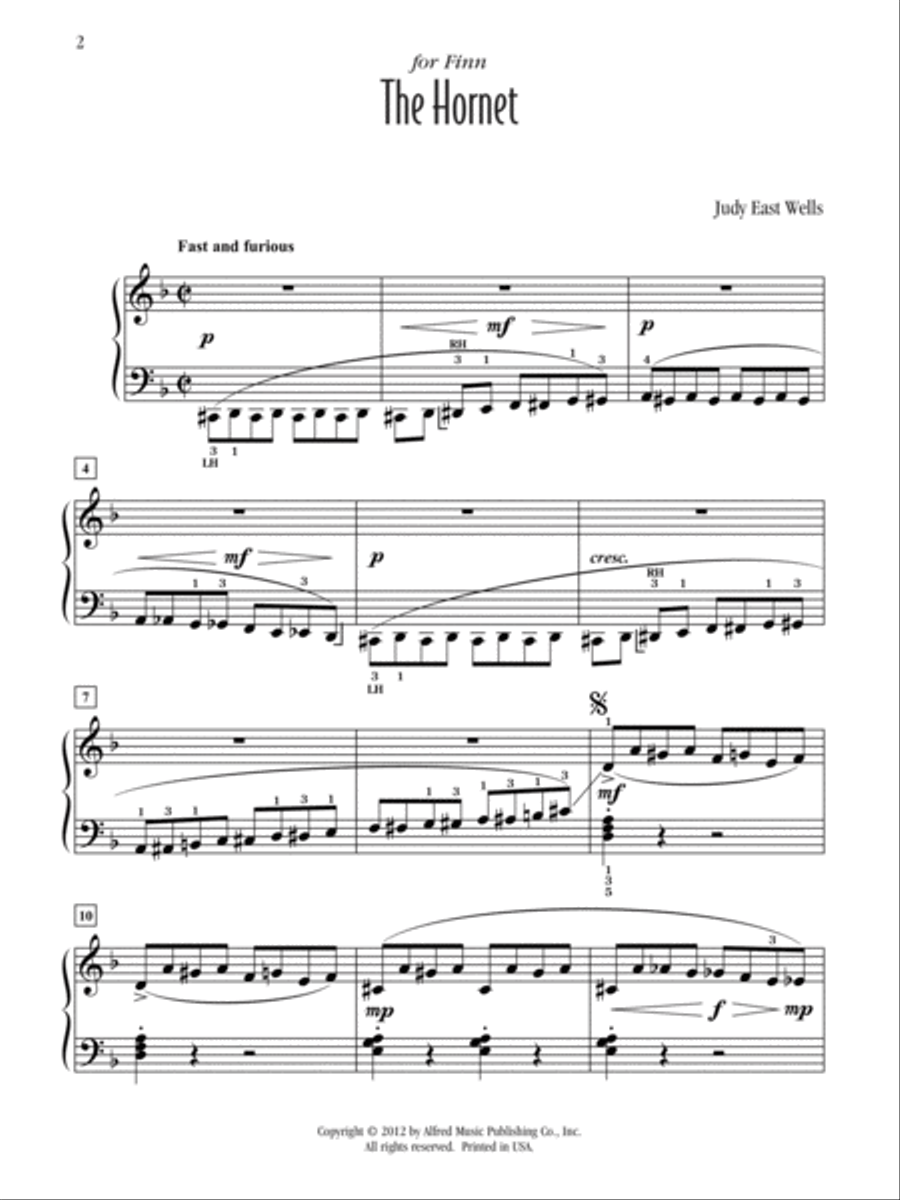 The Hornet The Hornet Piano Solo scores gallery preview page 2