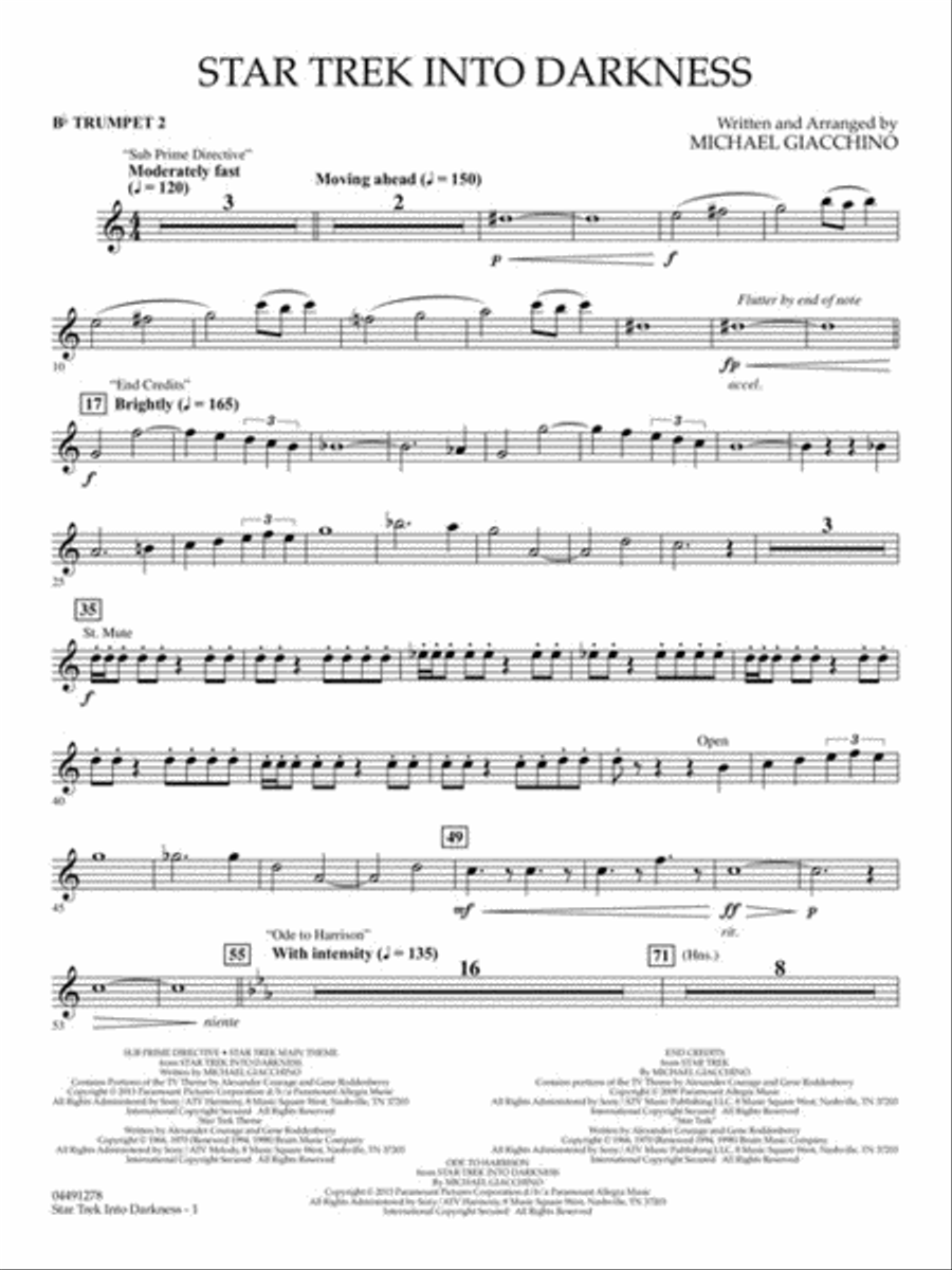 Star Trek Into Darkness Choir scores gallery preview page 5