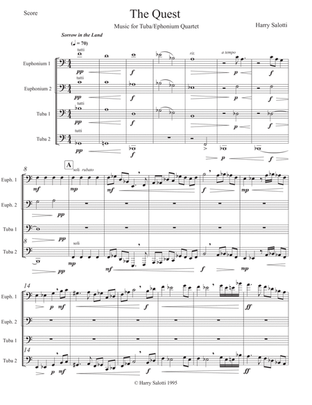 The Quest for Tuba/Euphonium Quartet image number null