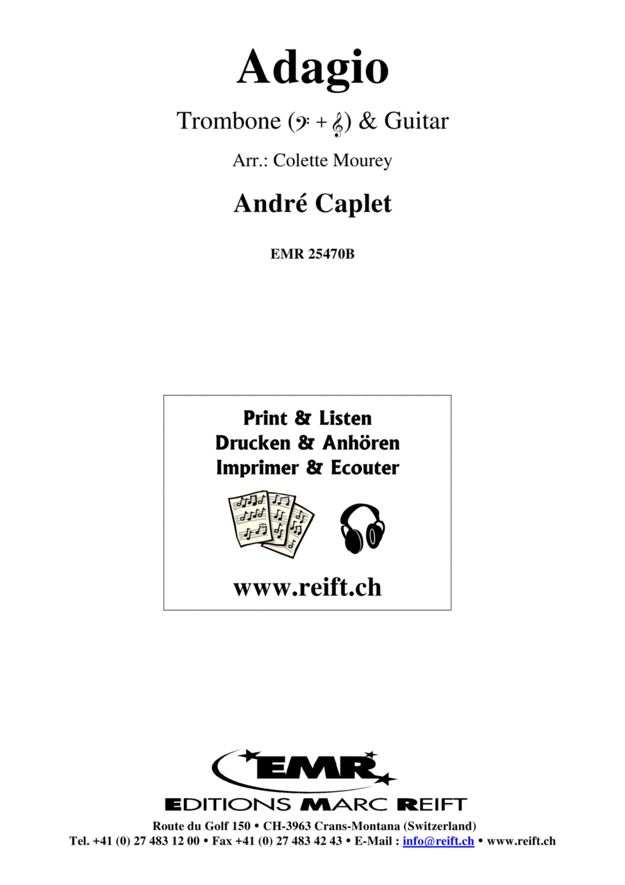 Adagio Trombone scores gallery preview page 1