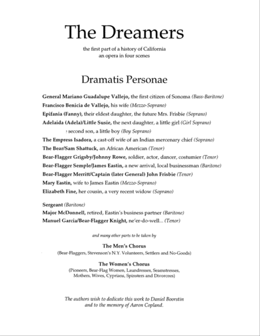 The Dreamers Piano, Vocal scores gallery preview page 3