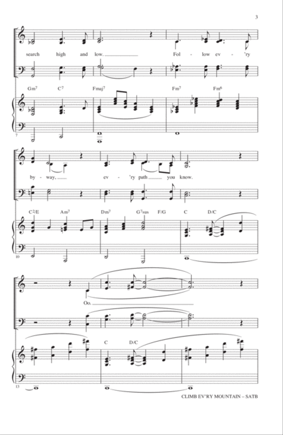 Climb Ev'ry Mountain (from The Sound of Music) (arr. Kirby Shaw) 4-Part scores gallery preview page 2