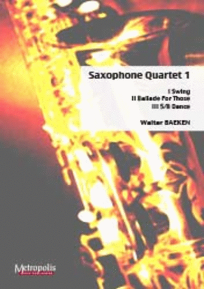 Book cover for Saxophone Quartet 1