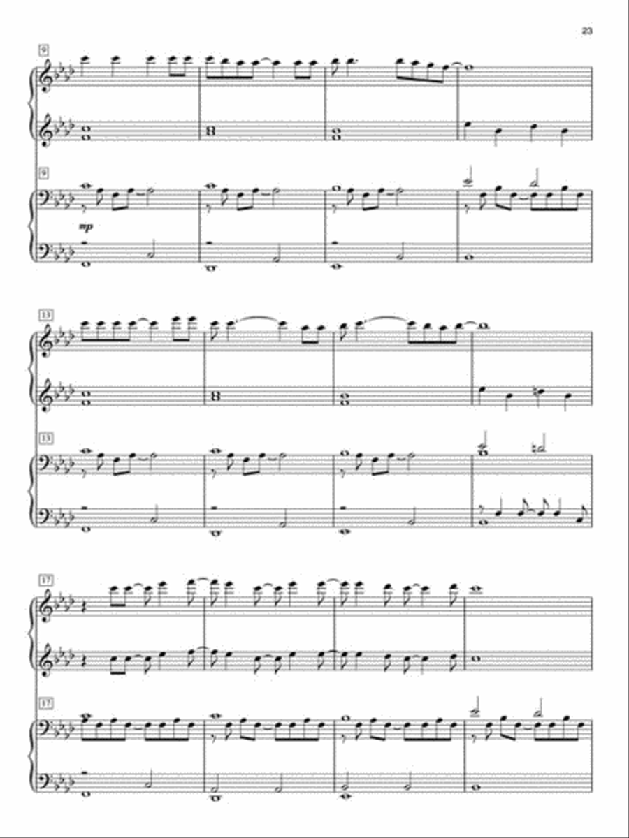 Frozen 1 Piano, 4-Hands scores gallery preview page 6