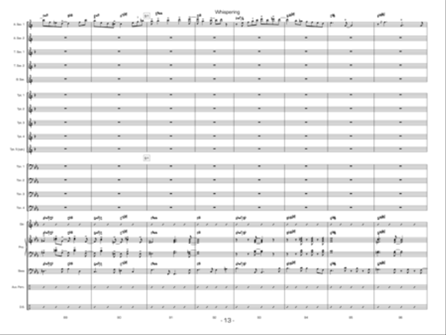 Whispering Jazz Ensemble scores gallery preview page 13
