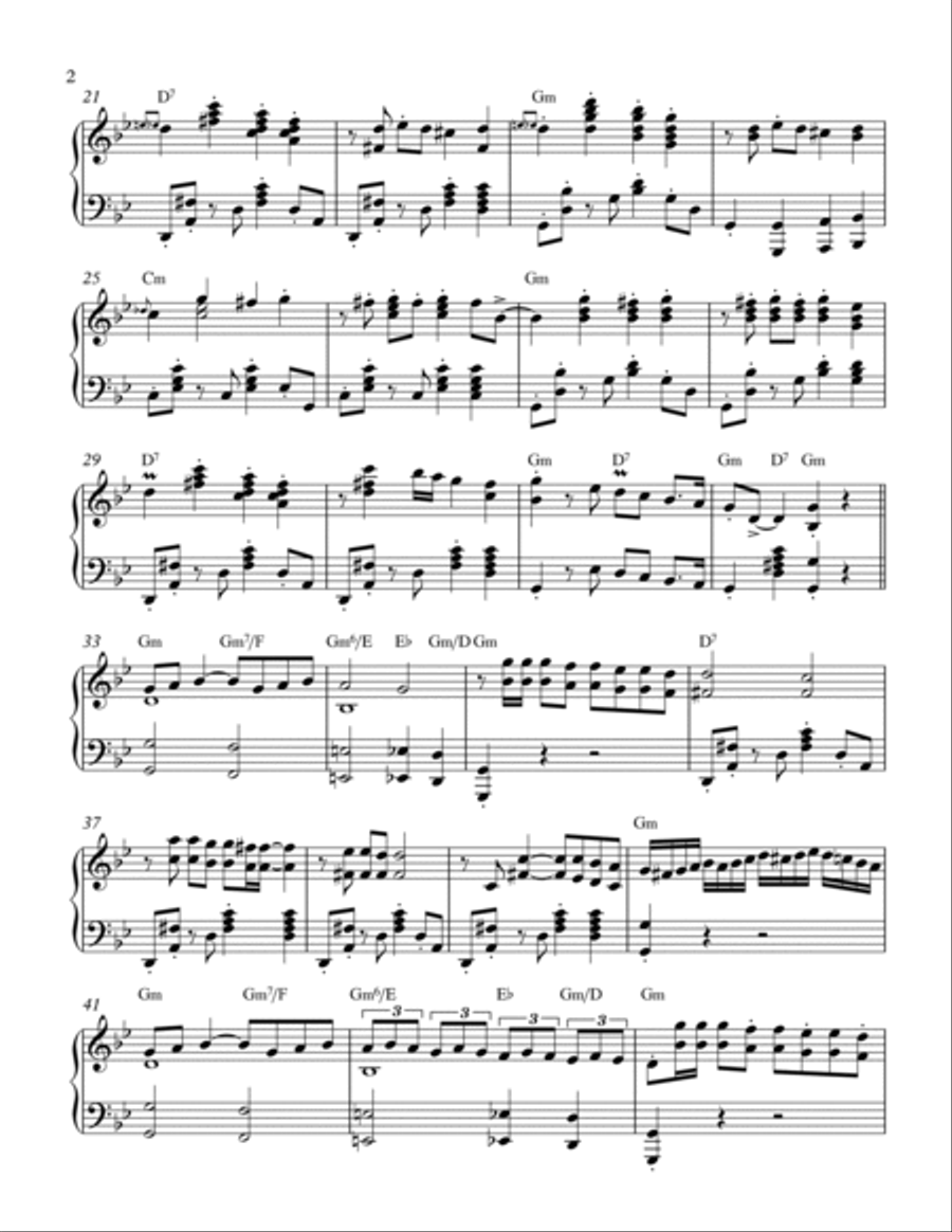 La Cumparsita Piano Solo scores gallery preview page 2
