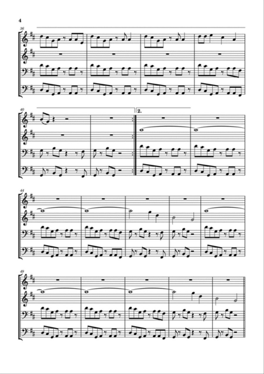 Cars Brass Ensemble scores gallery preview page 5