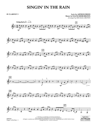 Singin' in the Rain (arr. Michael Brown) - Bb Clarinet 3