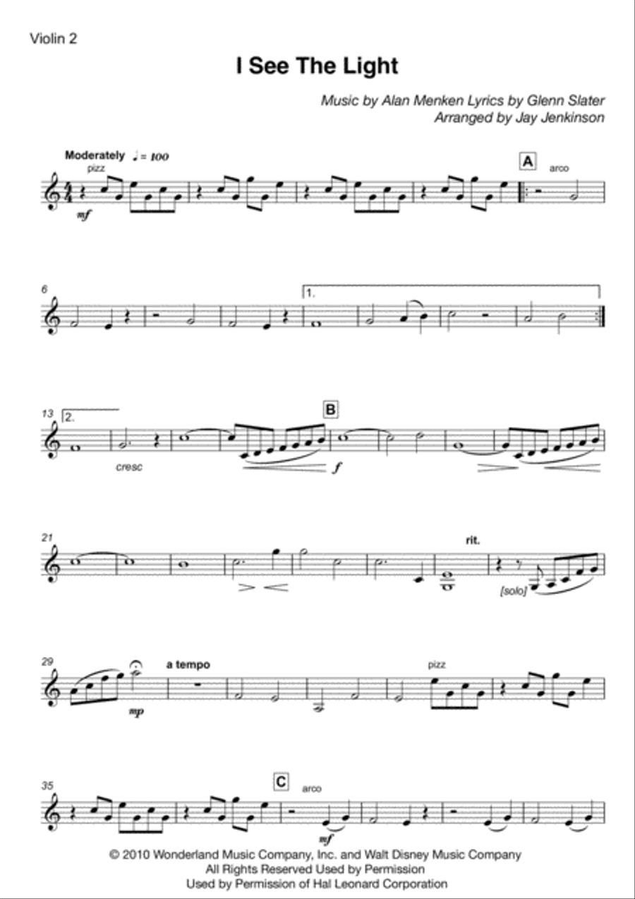 I See The Light String Quartet scores gallery preview page 4