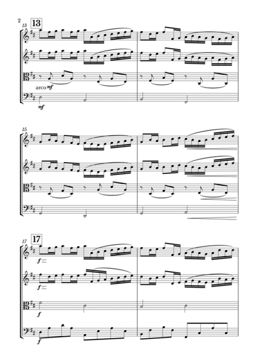 Canon in D for String Quartet image number null