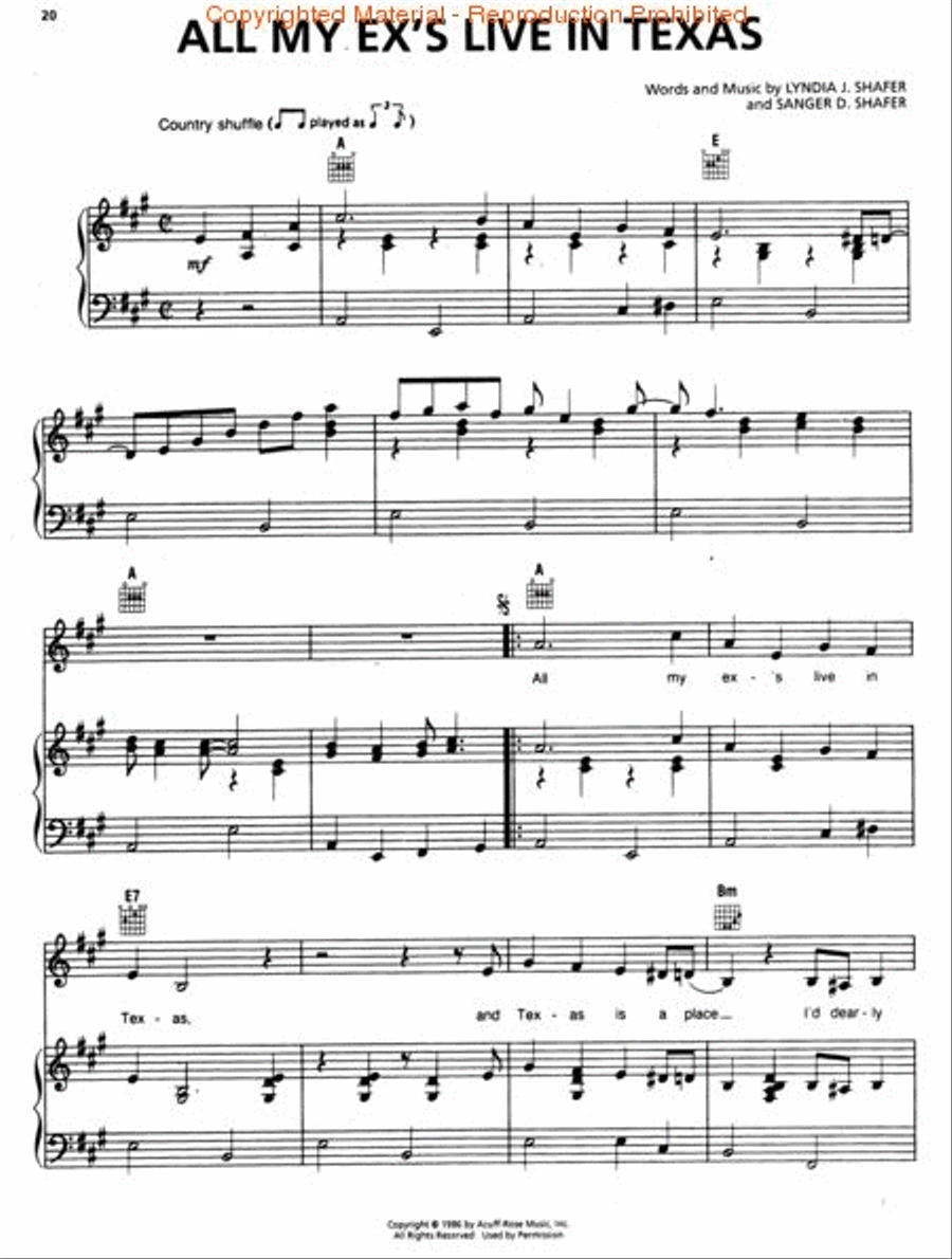 Country Songs Piano, Vocal, Guitar scores gallery preview page 3