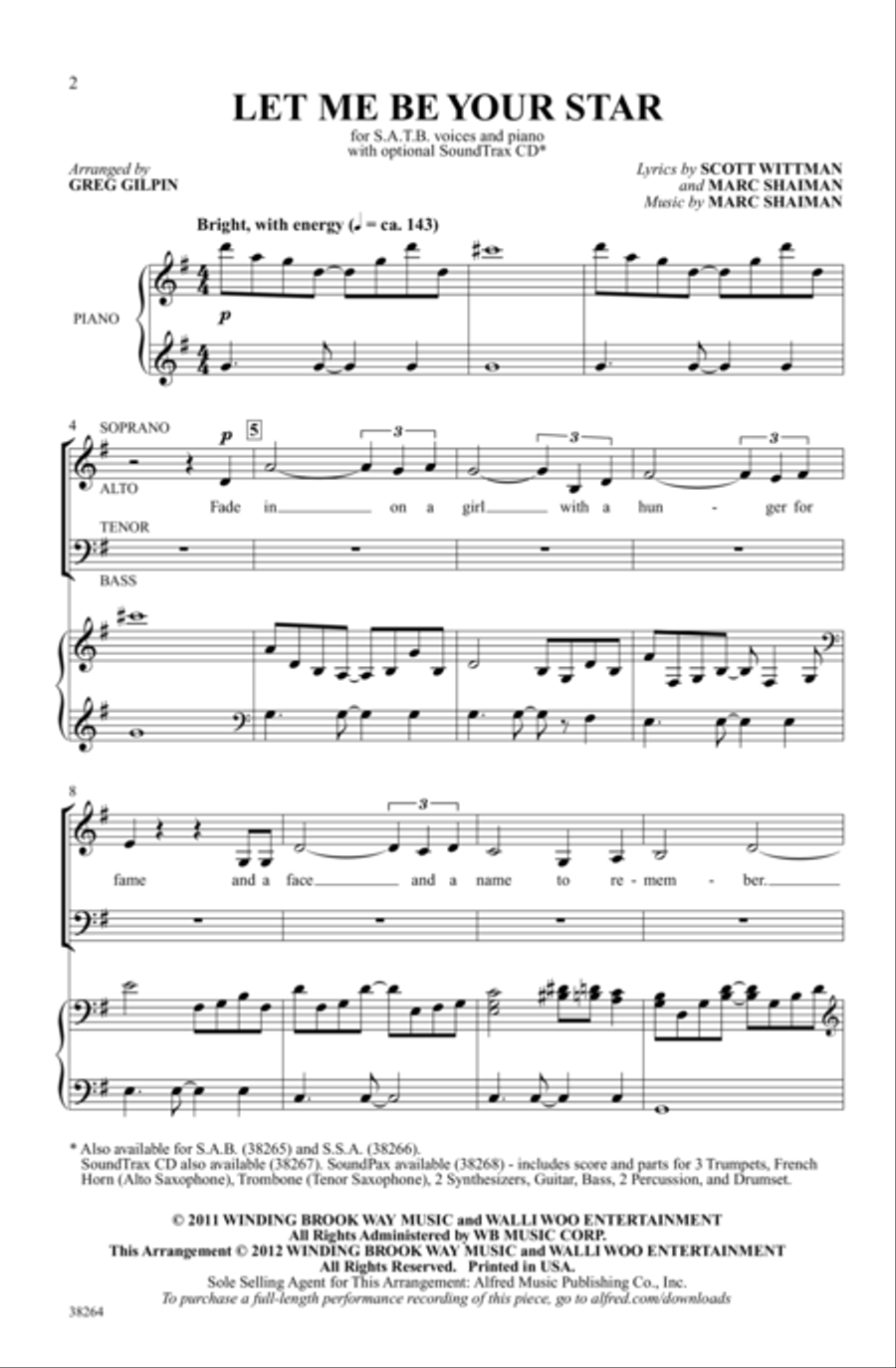Let Me Be Your Star - SoundTrax CD (CD only) Choir scores gallery preview page 2