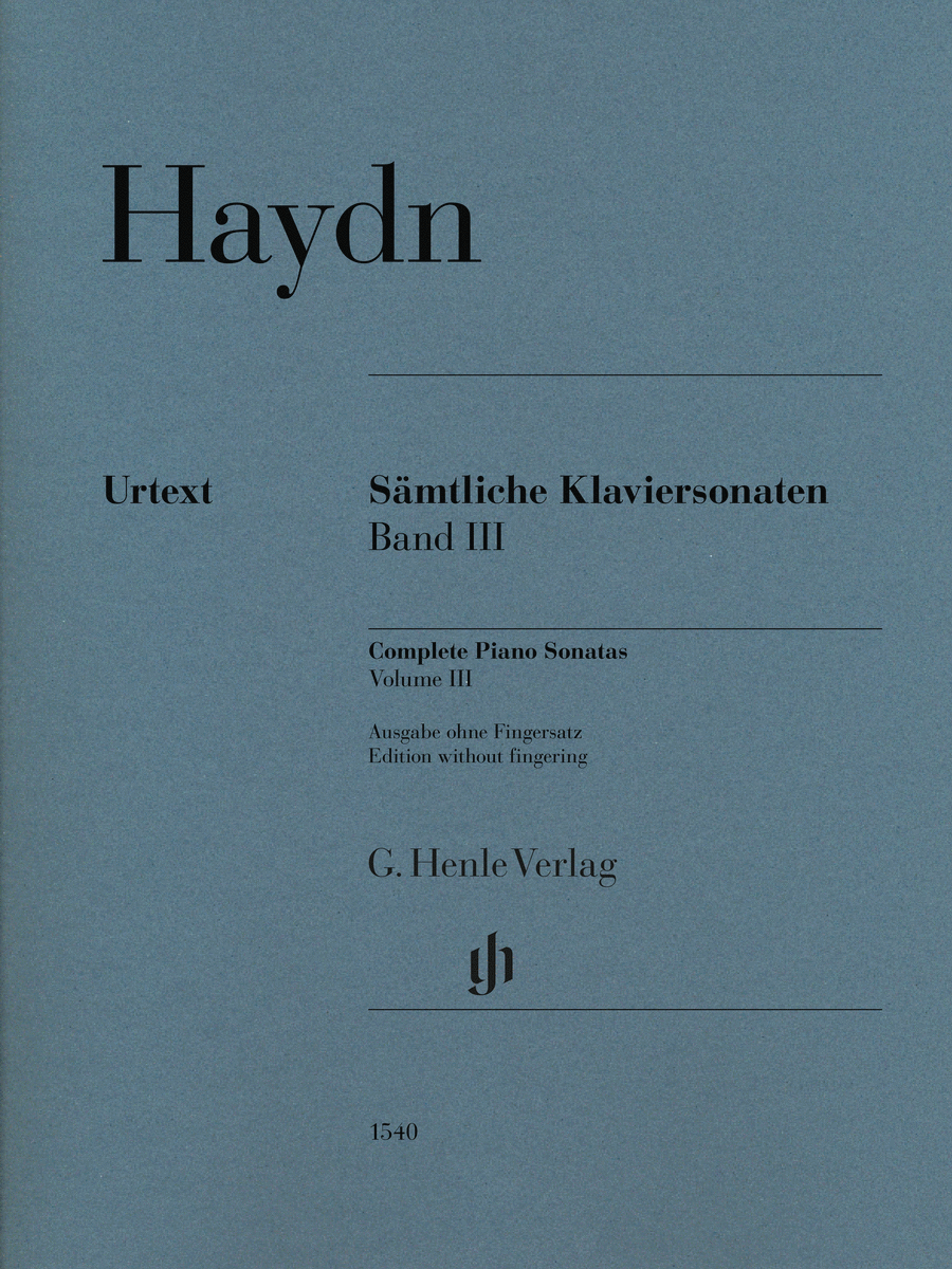 Complete Piano Sonatas – Volume III Piano Solo scores gallery preview page 1