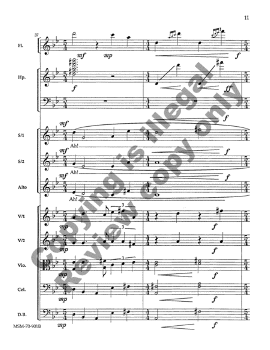 Song of Solomon (Full Score) Choir scores gallery preview page 22