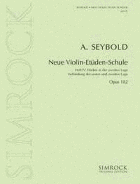 Neue Violin Etudes 4 Op.182