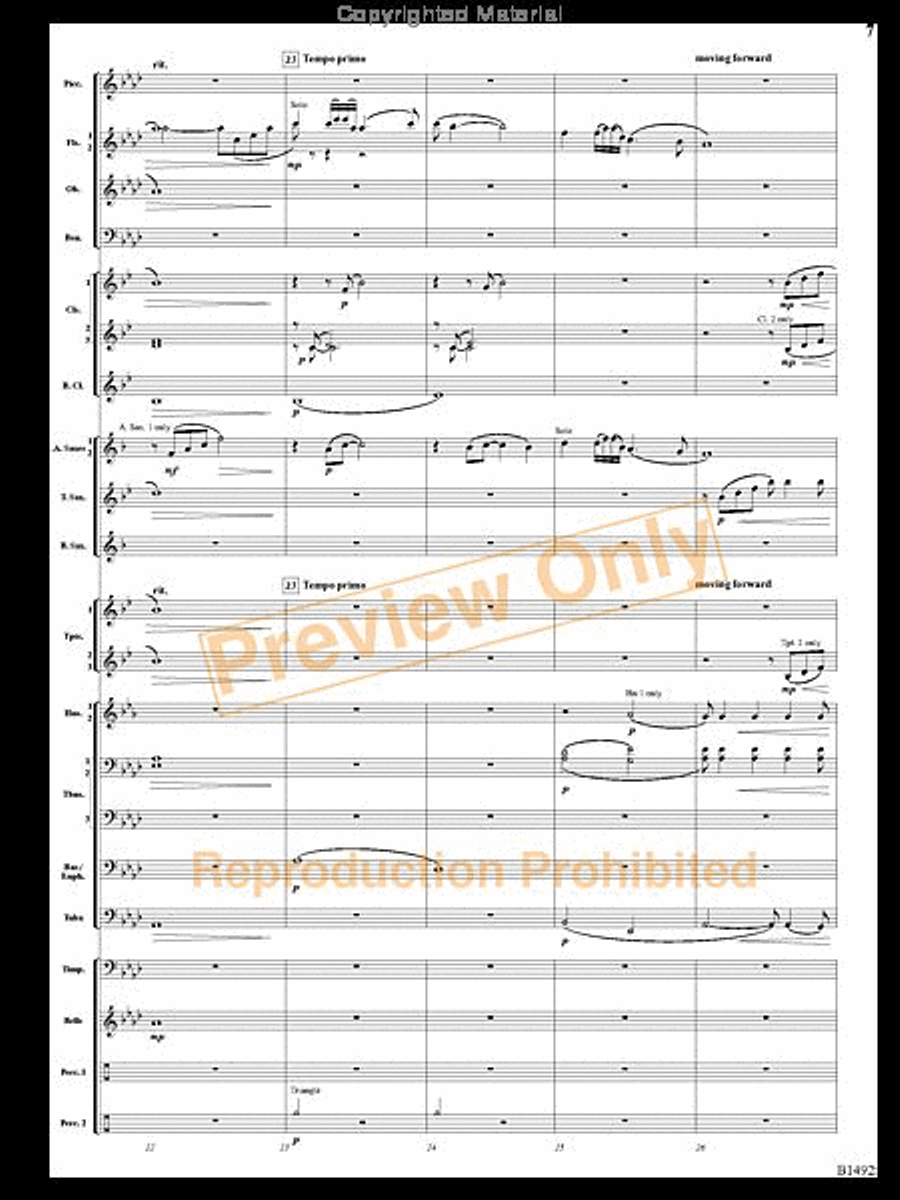 Remembering Yesterdays Concert Band scores gallery preview page 6