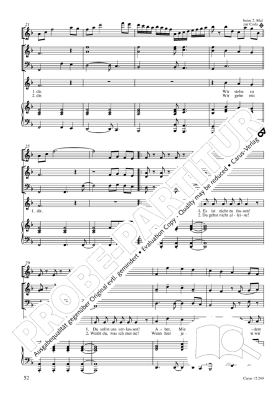 Mause in der Michaelskirche 4-Part scores gallery preview page 53