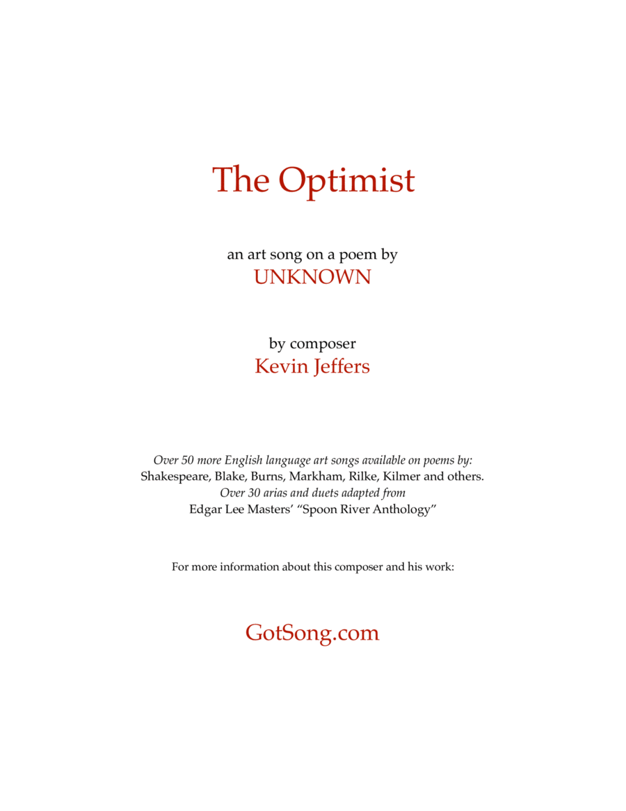 The Optimist High Voice scores gallery preview page 1