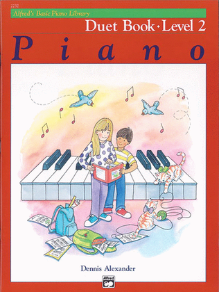 Book cover for Alfred's Basic Piano Course Duet Book, Level 2