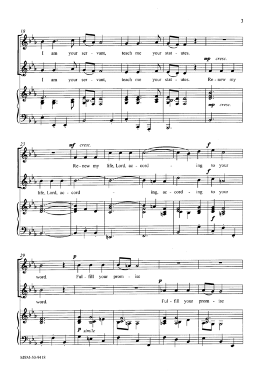 Teach Me Now, O Lord Teach Me Now, O Lord SA scores gallery preview page 2