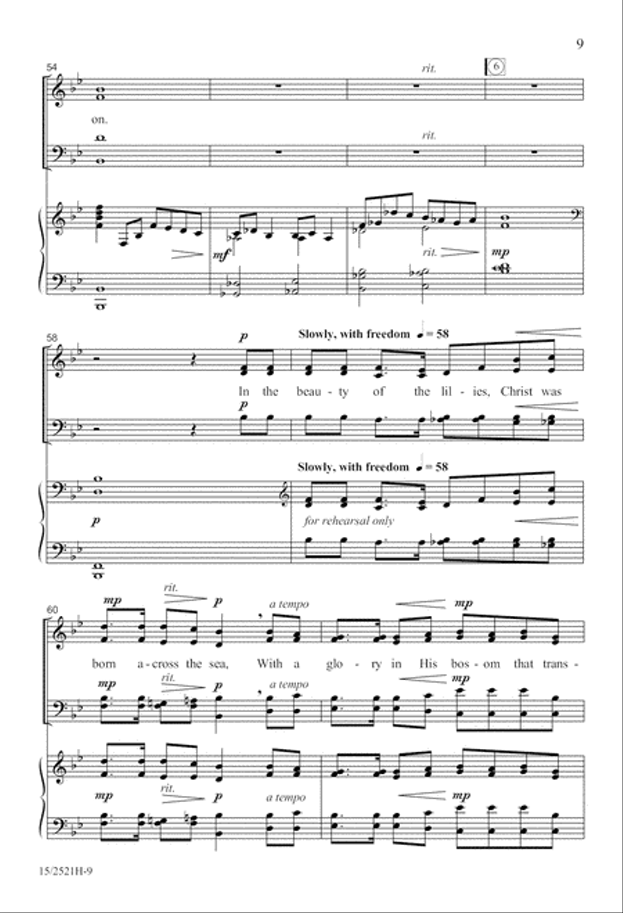 Battle Hymn of the Republic 4-Part scores gallery preview page 10