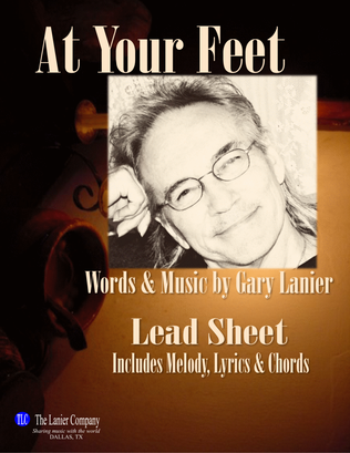 Book cover for AT YOUR FEET - Lead Sheet for Worship (Includes Melody, Lyrics & Chords)
